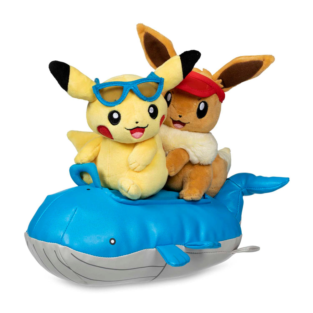 Seasonal Celebrations: Pikachu & Eevee Summer Days Poke Plush