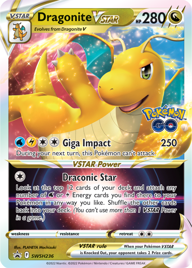 POKEMON GO TCG PREMIER DECK HOLDER - DRAGONITE VSTAR