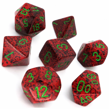 Chessex Speckled - Strawberry - 7 Dice Set