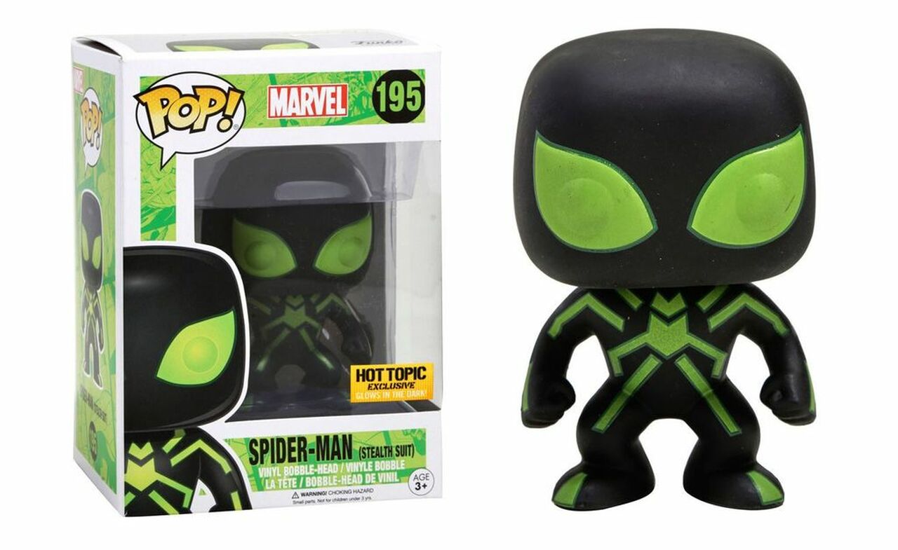 Image of Spider-Man (Stealth Suit)(Glow) (Hot Topic Exclusive) (Marvel) #195