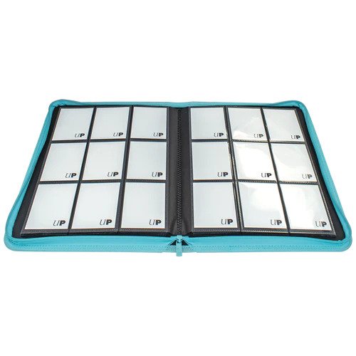 Image of Light Blue Pro Vivid 9 Pocket Zippered Binder