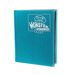Image of Aqua Blue Holofoil Portfolio - Monster 4 Pocket Portfolio