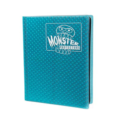 Aqua Blue Holofoil Portfolio - Monster 4 Pocket Portfolio