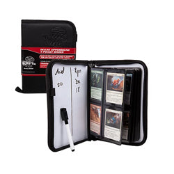 Image of Black Deluxe - Monster 4 Pocket Zipper Binder