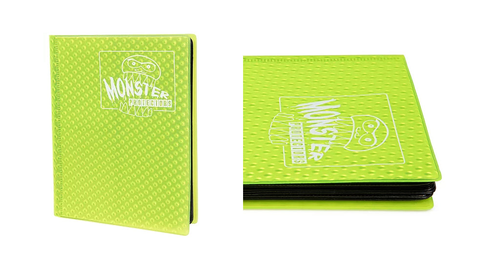 Image of Highlighter Yellow Holofoil Portfolio - Monster 4 Pocket Portfolio