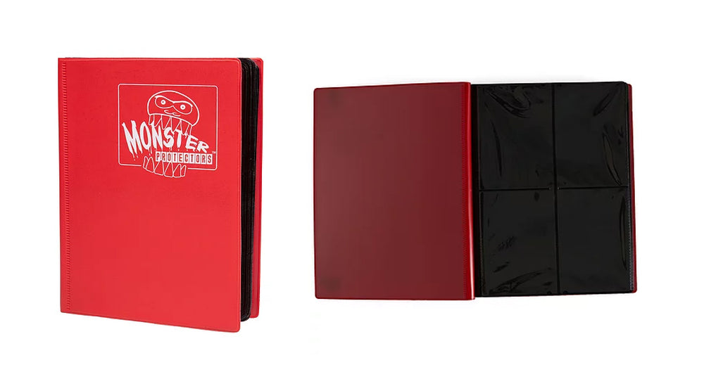 Red Matte - Monster 4 Pocket Portfolio