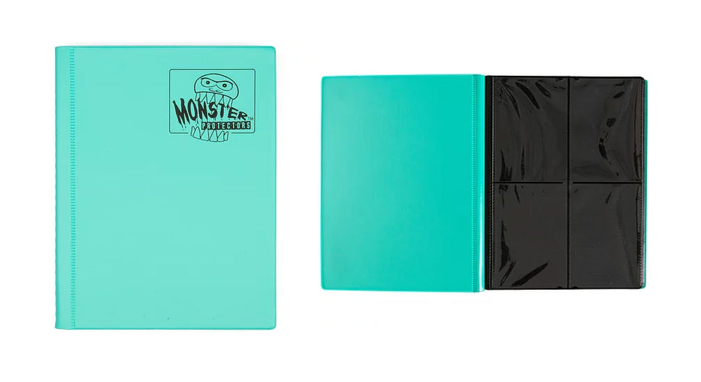 Image of Teal Matte - Monster 4 Pocket Portfolio