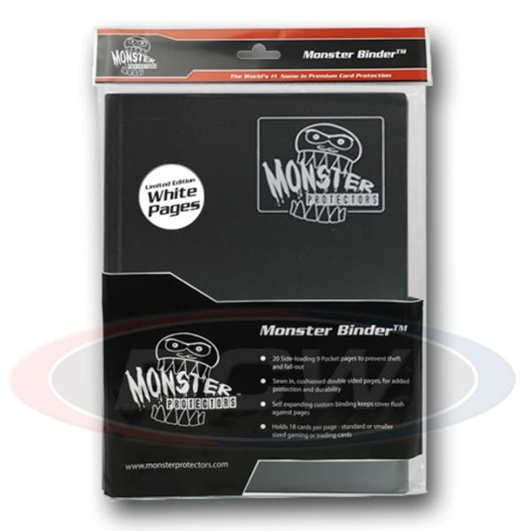 Image of Black with White Pages - Monster 9 Pocket Portfolio