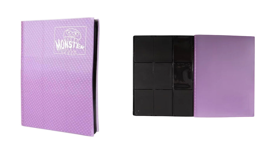 Image of Purple Holofoil Portfolio - Monster 9 Pocket Portfolio