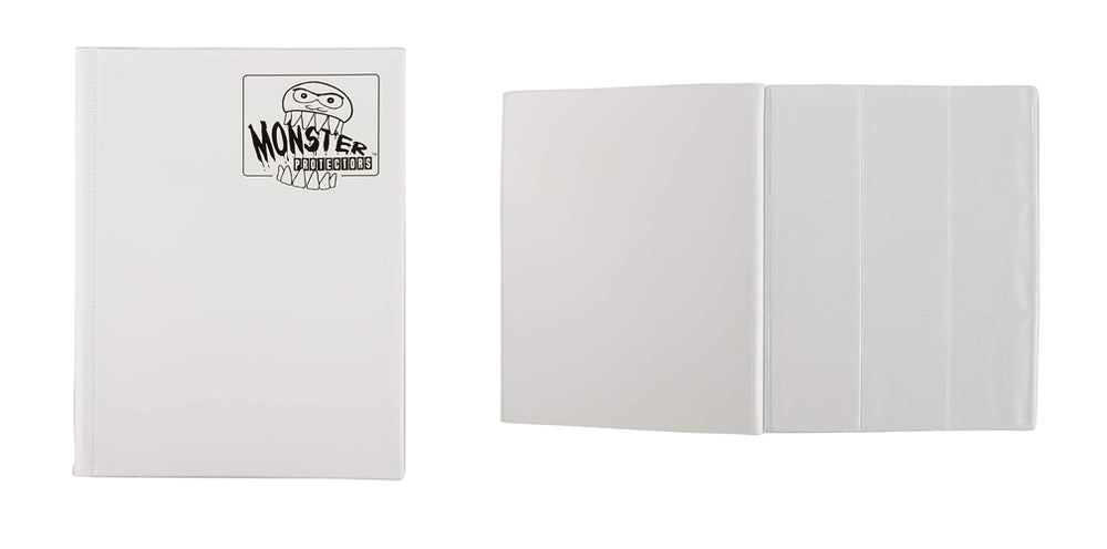 White with White Pages - Monster 9 Pocket Portfolio