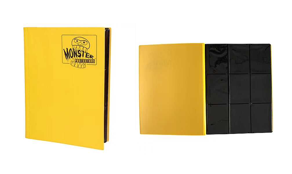 Image of Yellow Matte - Monster 9 Pocket Portfolio