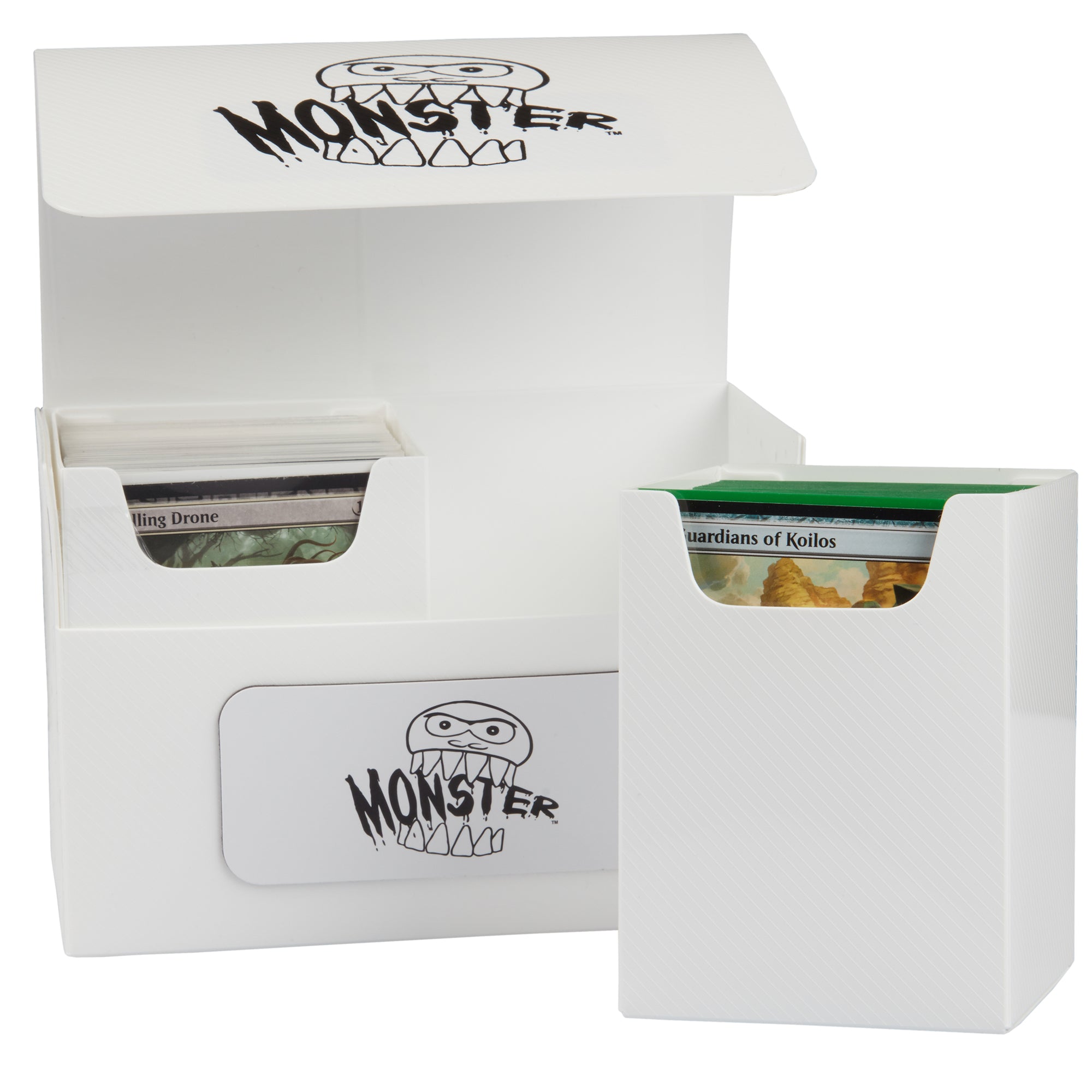 Image of White Matte Double Monster XL Commander Deck Box