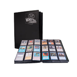 Black Mega Monster Matte - Monster 9 Pocket Portfolio