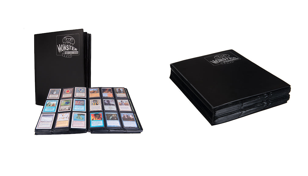 Image of Black Mega Monster Matte - Monster 9 Pocket Portfolio
