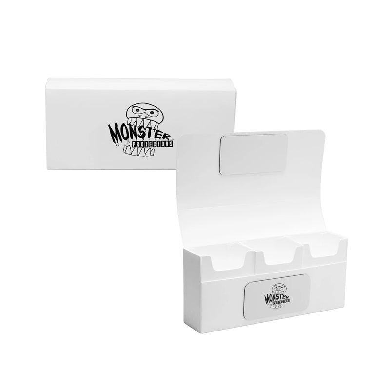 Image of White Matte Triple Monster Deck Box