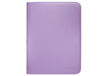 Purple Pro Vivid 9 Pocket Zippered Binder