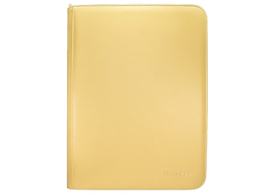 Image of Yellow Pro Vivid 9 Pocket Zippered Binder