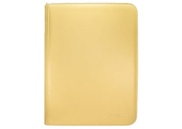 Yellow Pro Vivid 9 Pocket Zippered Binder