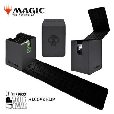 MTG Alcove Flip Deckbox Swamp - Black