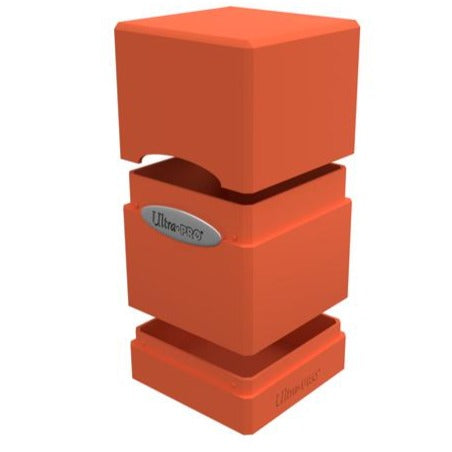 Image of Pumpkin Orange Satin Tower Deck Box 100+