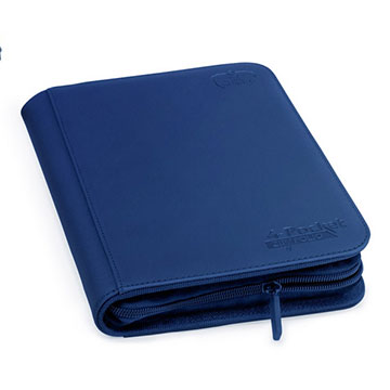 Dark Blue Xenoskin Zipfolio 4 Pocket - Ultimate Guard