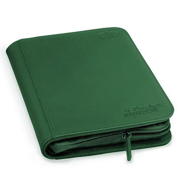 Image of Green Xenoskin Zipfolio 4 Pocket - Ultimate Guard