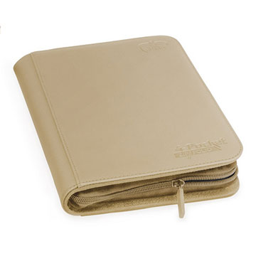 Image of Sand Xenoskin Zipfolio 4 Pocket - Ultimate Guard