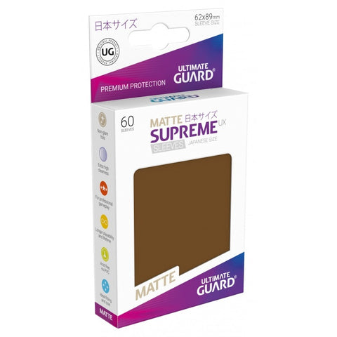Brown (Japanese) MATTE SUPREME [60 ct] - Ultimate Guard