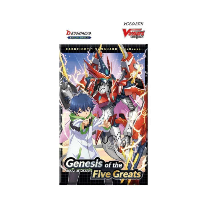 Image of GENESIS OF THE FIVE GREATS Cardfight Vanguard Booster pack Overdress