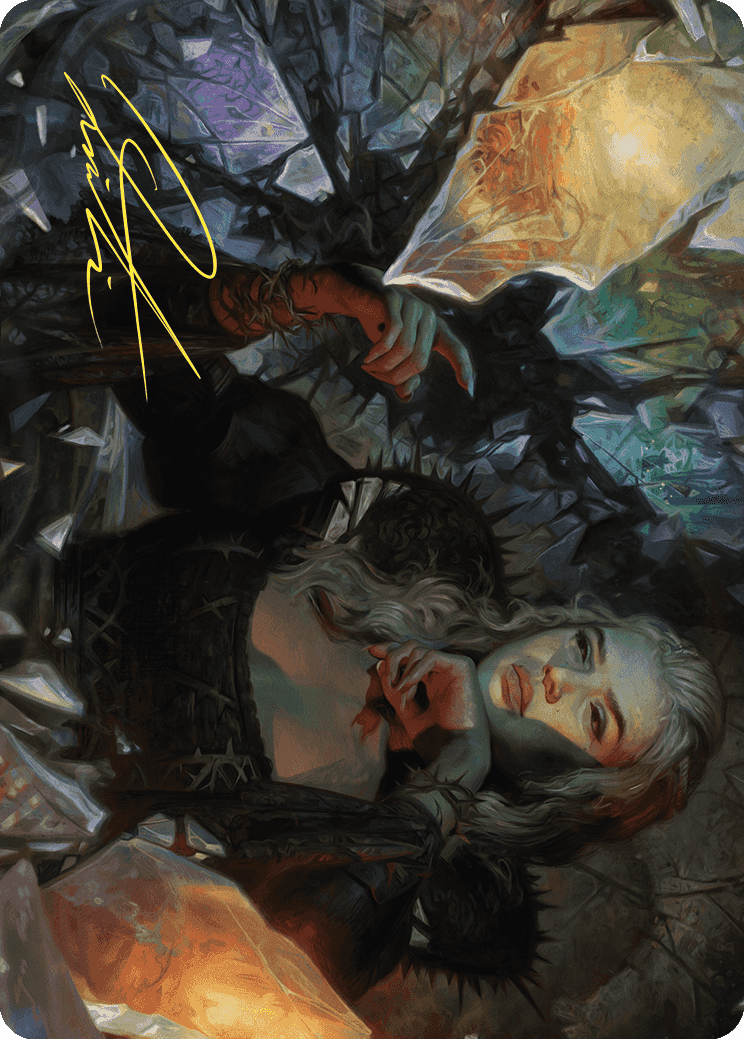 Image of Prophetic Prism Art Card (Gold-Stamped Signature) [Wilds of Eldraine Art Series]
