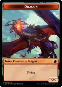 Image of Dragon (002) // Zombie Double-Sided Token [Game Night 2019 Tokens]