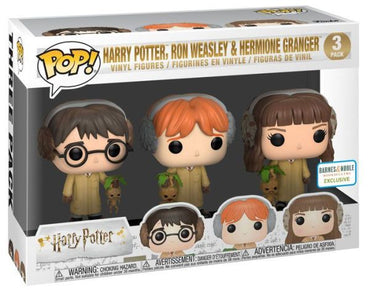 Harry Potter, Ron Weasley & Hermione Granger 3 Pack ( Pop! Harry Potter) Barnes & Noble Exclusive
