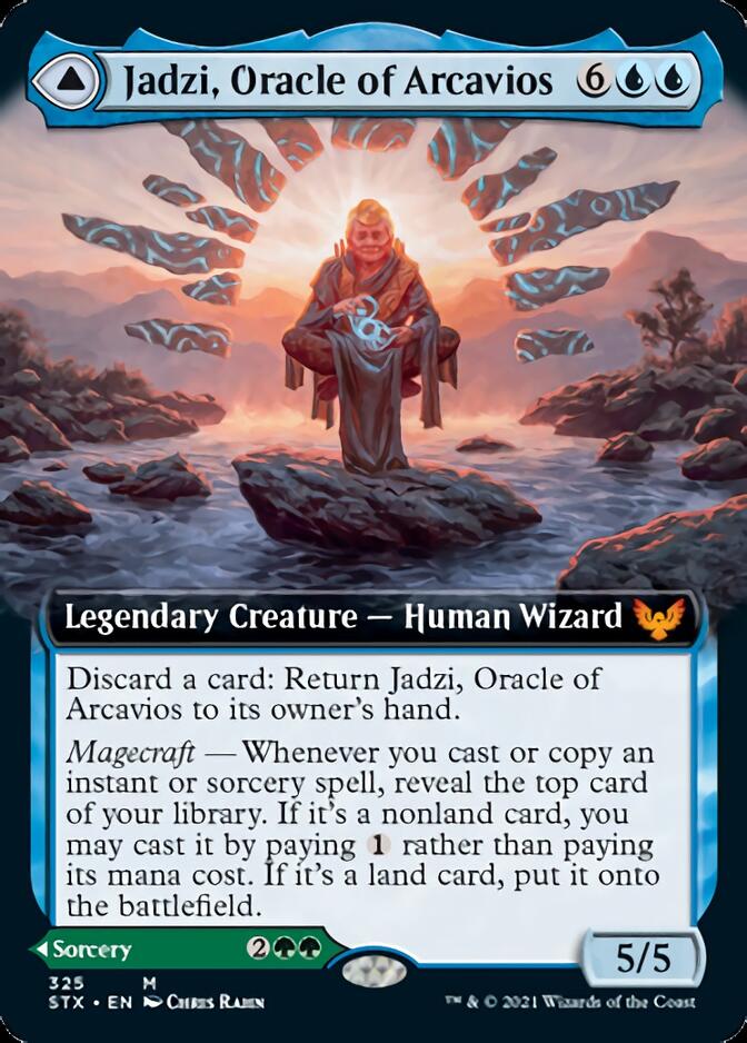 Image of Jadzi, Oracle of Arcavios // Journey to the Oracle (Extended Art) [Strixhaven: School of Mages]