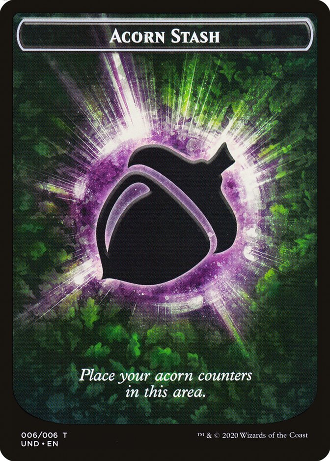 Image of Giant Teddy Bear // Acorn Stash Double-Sided Token [Unsanctioned Tokens]