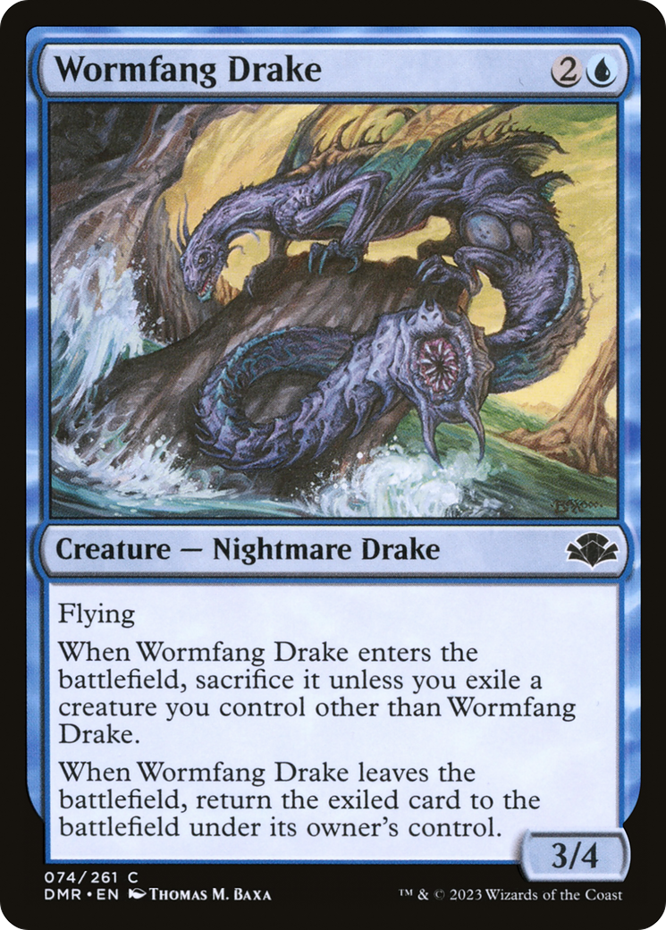 Image of Wormfang Drake [Dominaria Remastered]