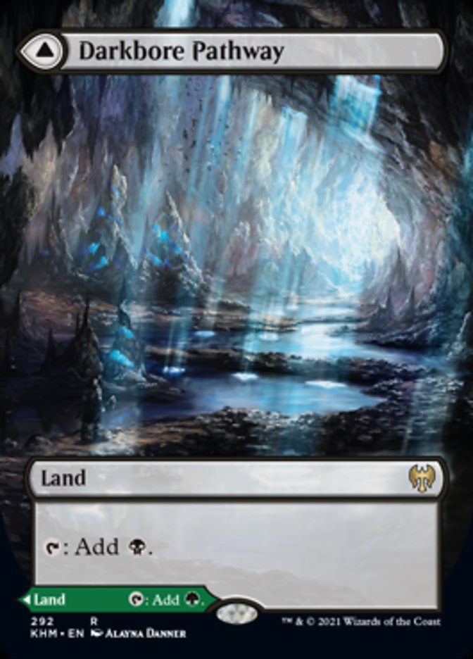 Image of Darkbore Pathway // Slitherbore Pathway (Borderless Alternate Art) [Kaldheim]