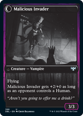 Image of Innocent Traveler // Malicious Invader [Innistrad: Double Feature]
