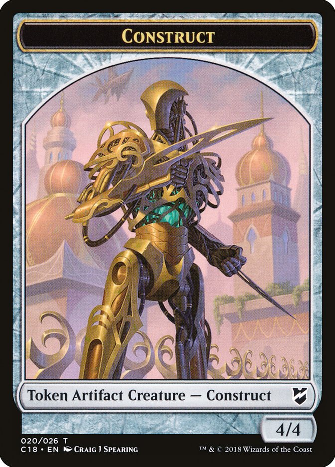 Image of Construct Token (020/026) [Commander 2018 Tokens]