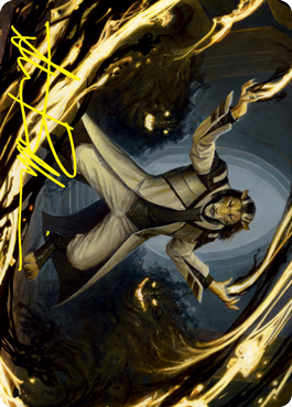 Image of Leonin Lightscribe Art Card (Gold-Stamped Signature) [Strixhaven: School of Mages Art Series]