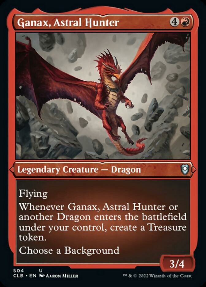 Image of Ganax, Astral Hunter (Foil Etched) [Commander Legends: Battle for Baldur's Gate]