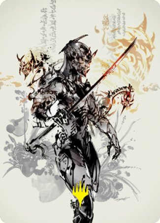Image of Satoru Umezawa 1 Art Card (Gold-Stamped Signature) [Kamigawa: Neon Dynasty Art Series]