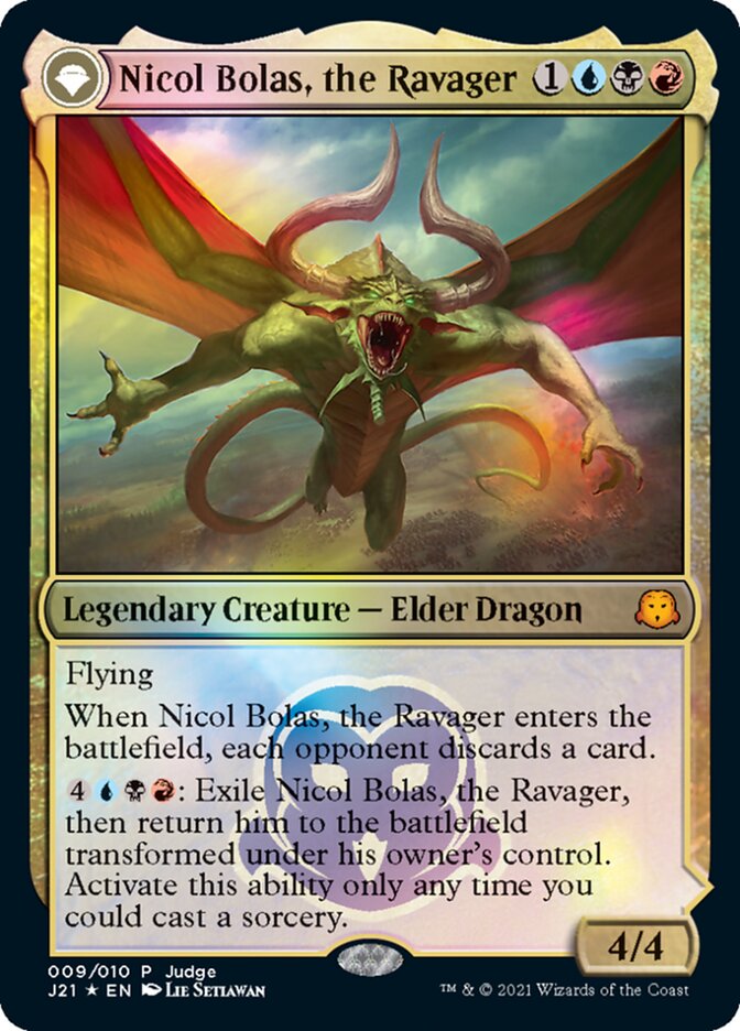 Image of Nicol Bolas, the Ravager // Nicol Bolas, the Arisen [Judge Gift Cards 2021]