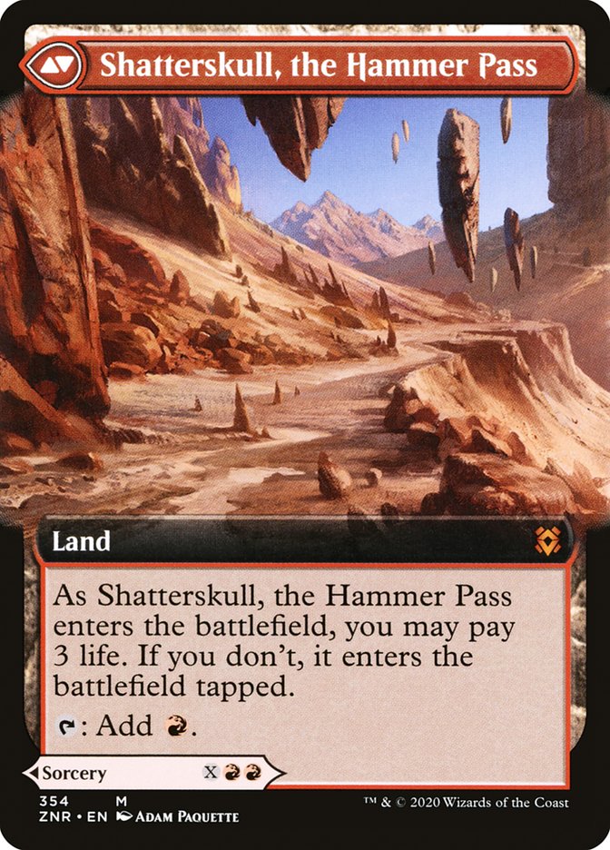 Image of Shatterskull Smashing // Shatterskull, the Hammer Pass (Extended Art) [Zendikar Rising]