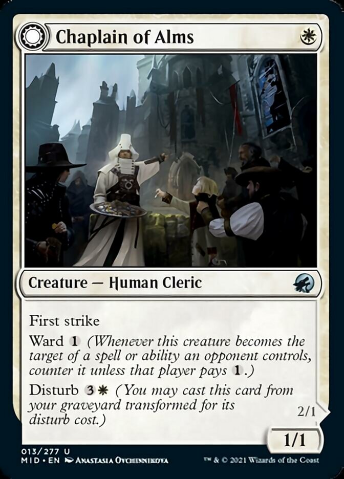 Image of Chaplain of Alms // Chapel Shieldgeist [Innistrad: Midnight Hunt]