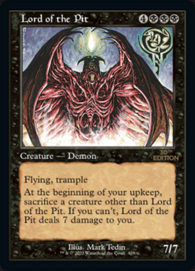 Image of Lord of the Pit (Retro) [30th Anniversary Edition]