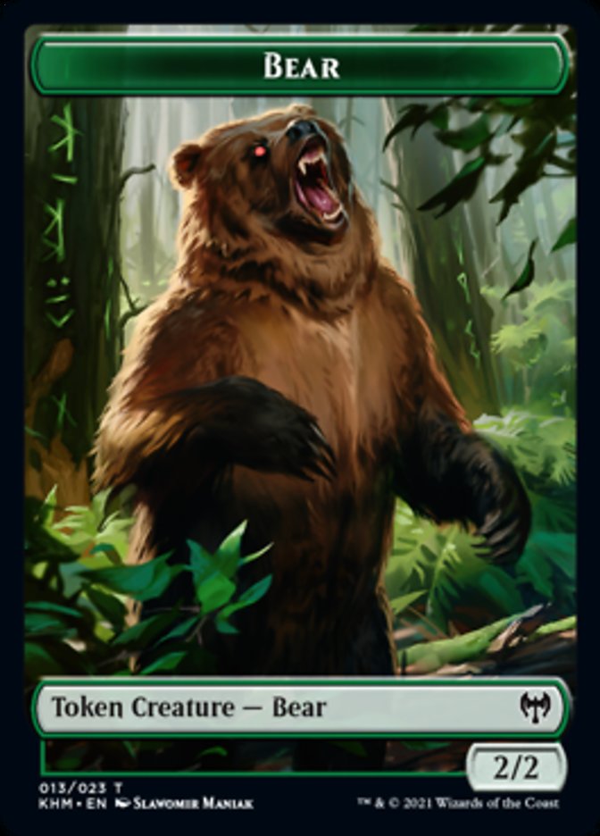 Image of Bear Token [Kaldheim Tokens]