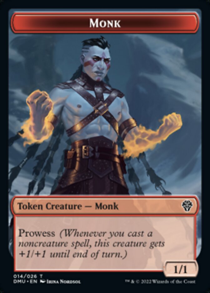 Image of Soldier // Monk Double-Sided Token [Dominaria United Tokens]