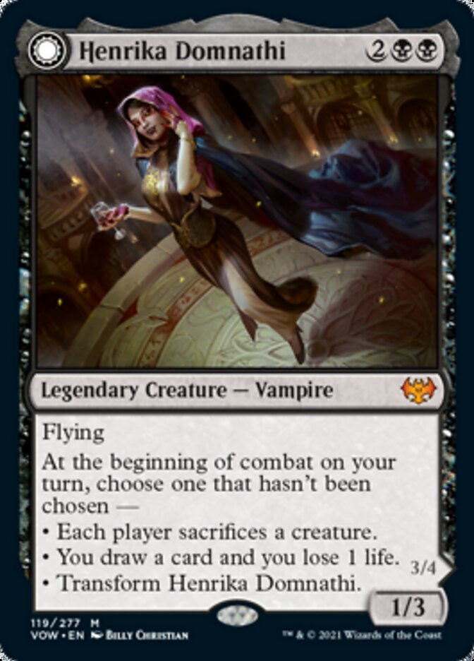Image of Henrika Domnathi // Henrika, Infernal Seer [Innistrad: Crimson Vow]