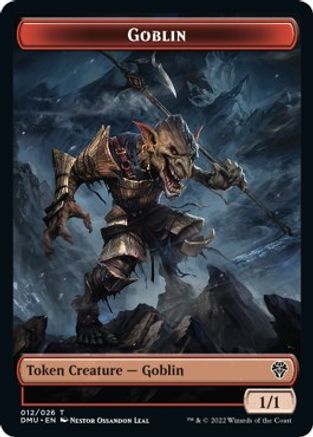 Image of Zombie Knight // Goblin Double-Sided Token [Dominaria United Commander Tokens]