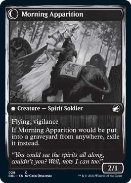 Image of Mourning Patrol // Morning Apparition [Innistrad: Double Feature]